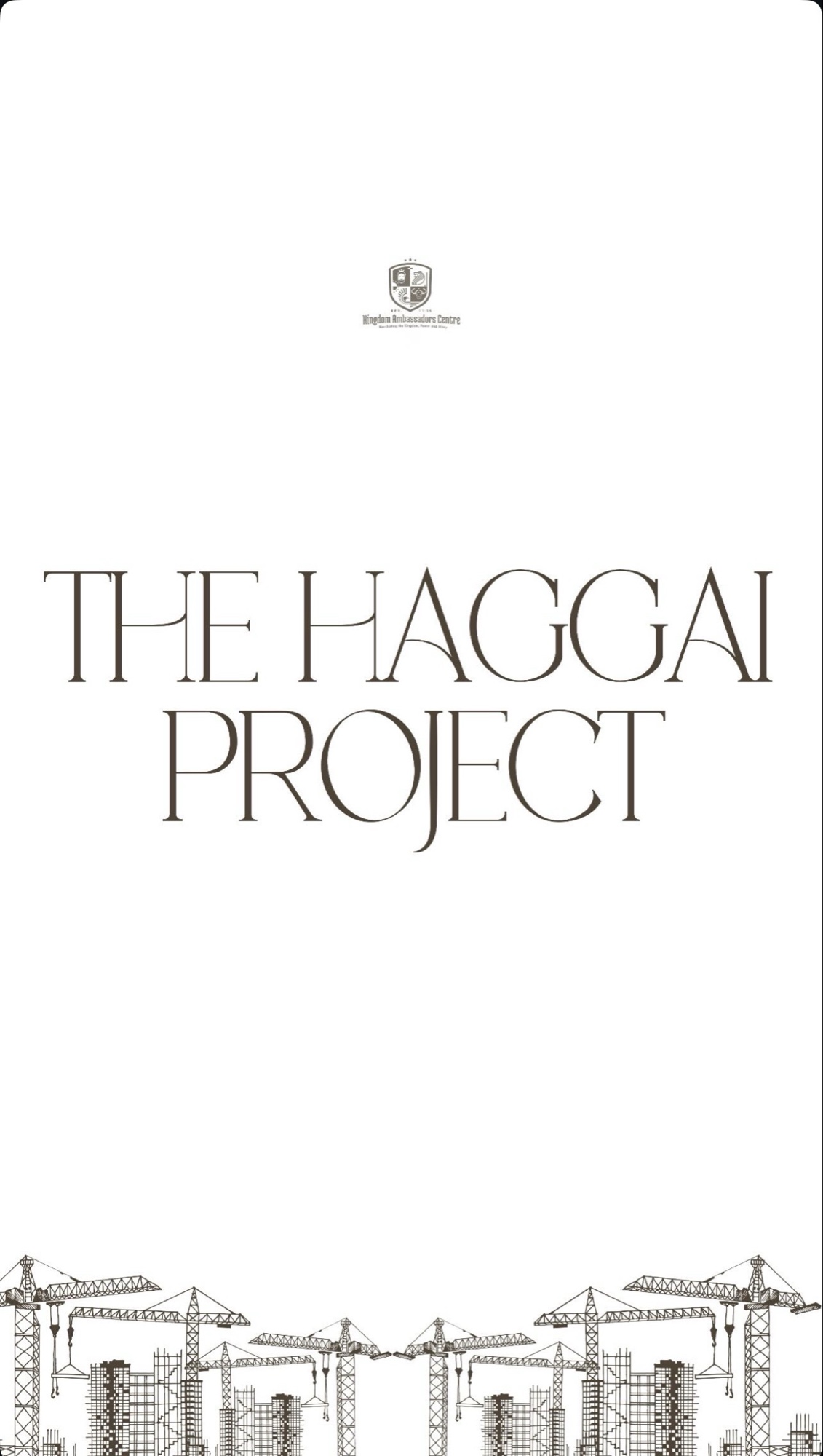 The Haggai Project editorial card